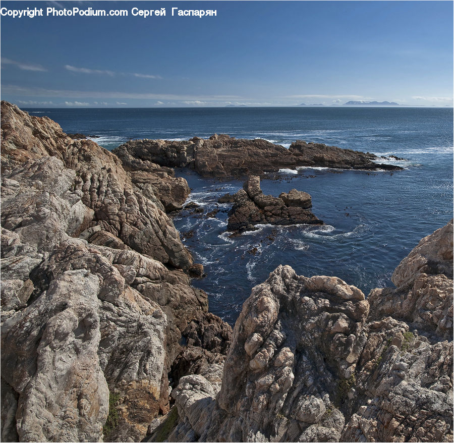 Promontory, Cliff, Outdoors, Coast, Sea, Water, Rock