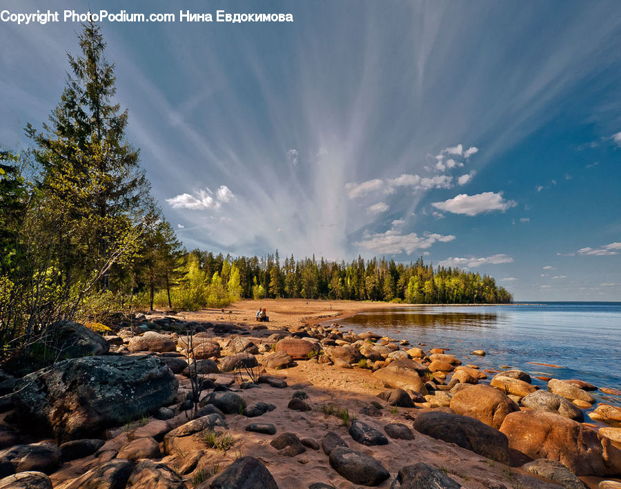Rock, Coast, Outdoors, Sea, Water, Beach, Creek