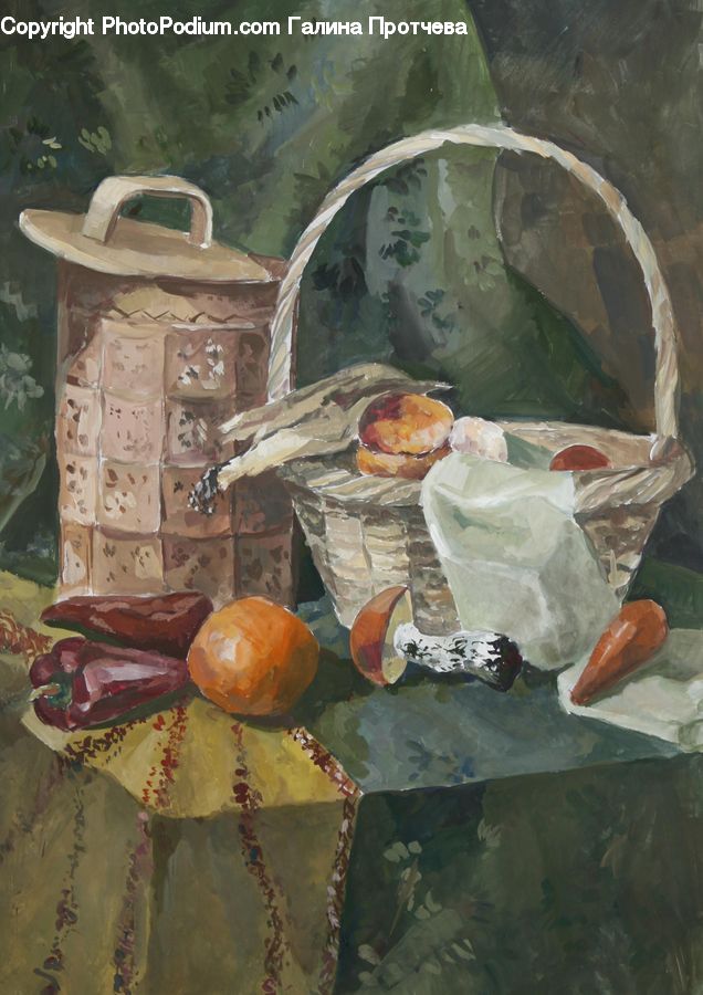 Art, Painting, Jug, Pitcher, Water Jug, Flagstone, Modern Art