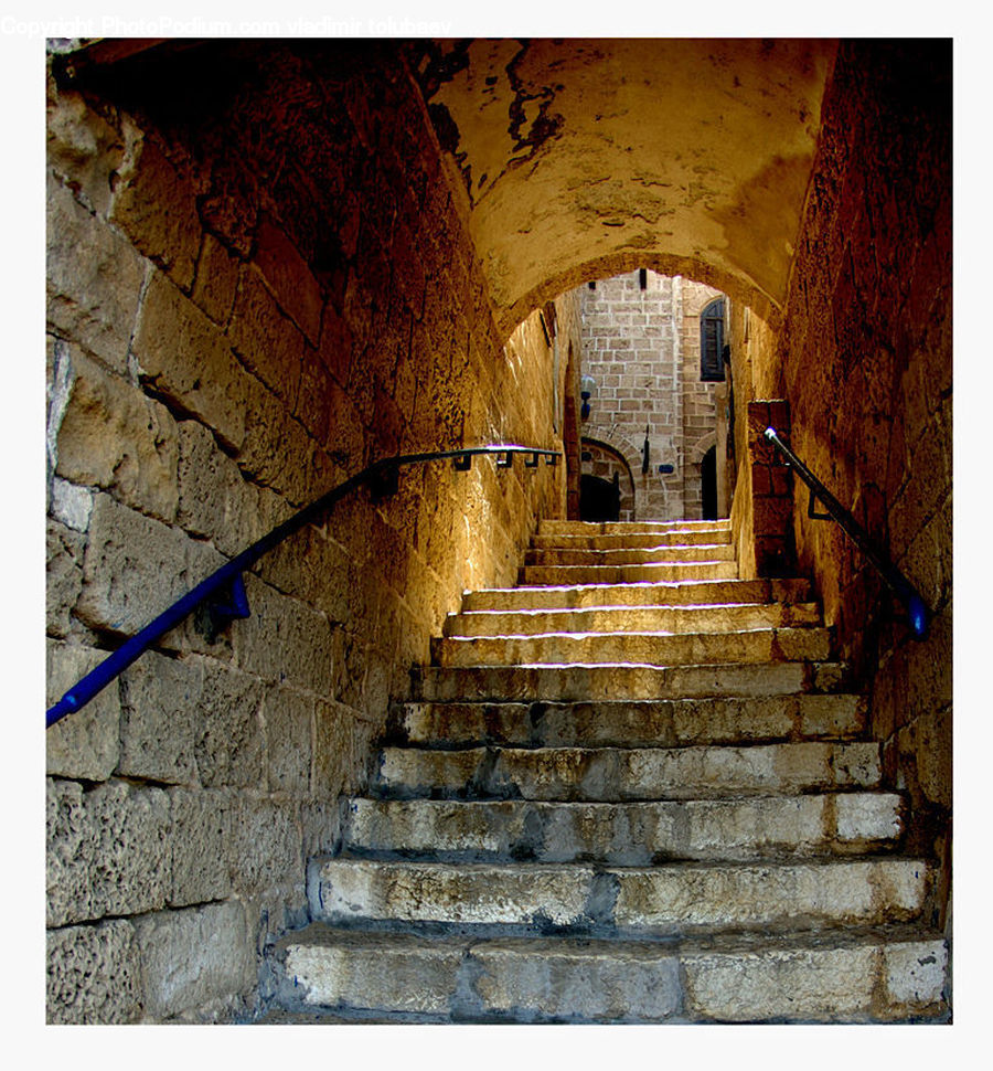 Arch, Brick, Castle, Fort, Cobblestone, Pavement, Walkway