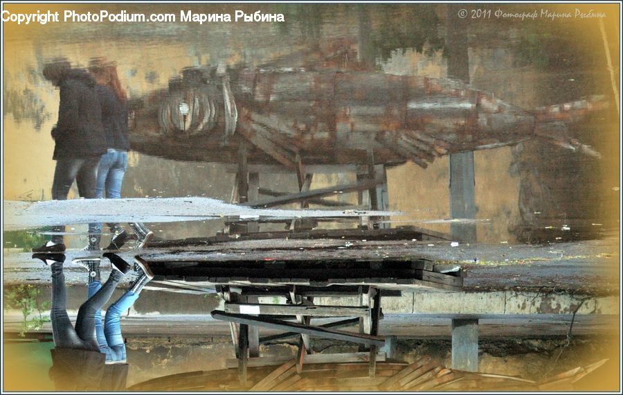 People, Person, Human, Motor, Motorcycle, Vehicle, Art
