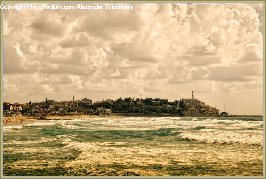 Cloud, Cumulus, Sky, Beach, Coast, Outdoors, Sea
