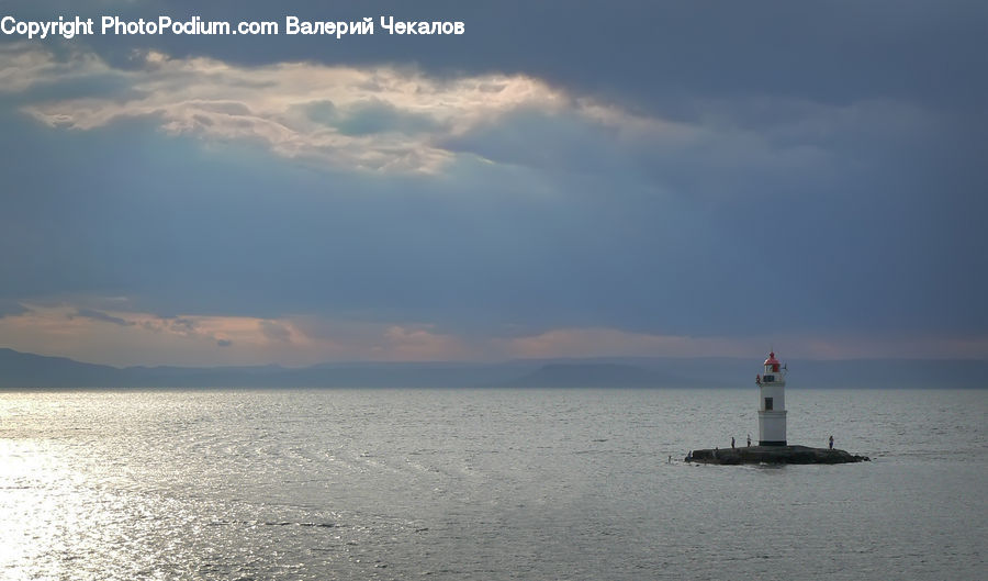Beacon, Building, Lighthouse, Coast, Outdoors, Sea, Water