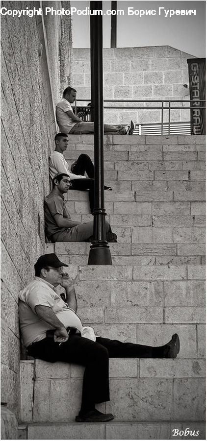 People, Person, Human, Reading, Bench, Worker, Brick