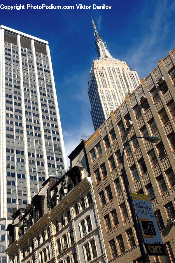 Building, Housing, City, High Rise, Sign, Downtown, Neighborhood