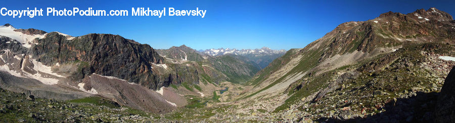 Crest, Mountain, Outdoors, Peak, Valley, Alps, Mountain Range
