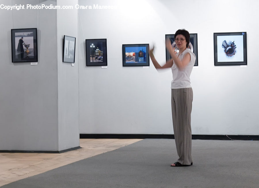 People, Person, Human, Art, Art Gallery, Monitor, Screen