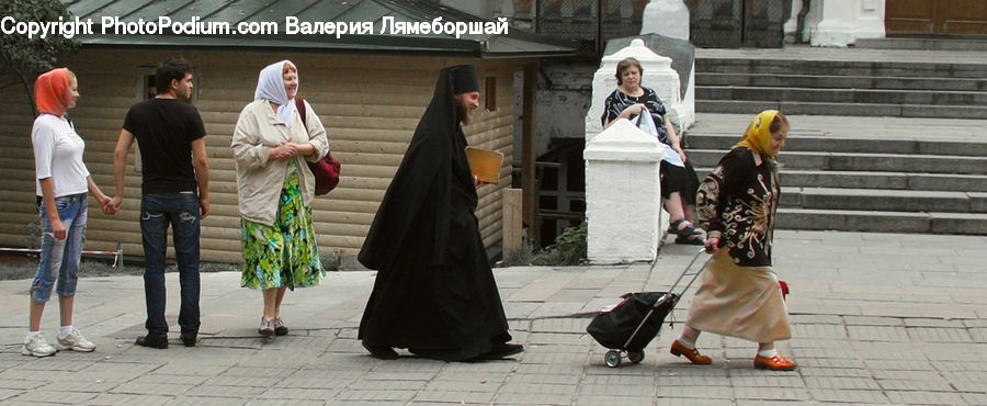 Human, People, Person, Cloak, Clothing, Skirt, Denim