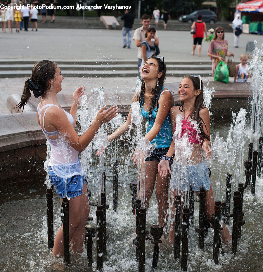 Human, People, Person, Mud, Soil, Fountain, Water