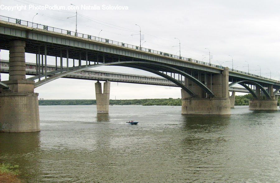 Bridge, Column, Pillar, Architecture, City, Downtown, Building