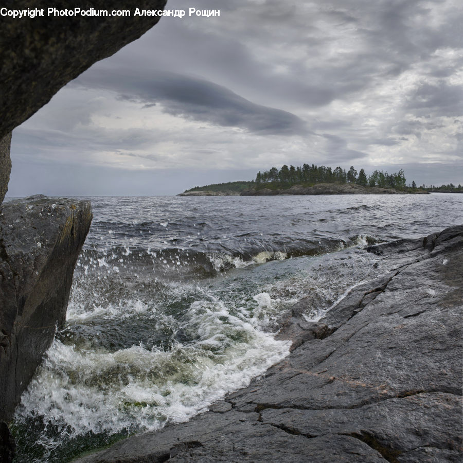 Coast, Outdoors, Sea, Water, Sea Waves, Ocean, Rock