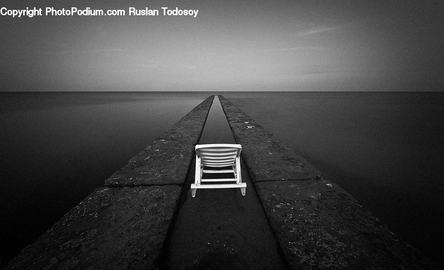 Asphalt, Tarmac, Chair, Furniture, Dock, Landing, Pier