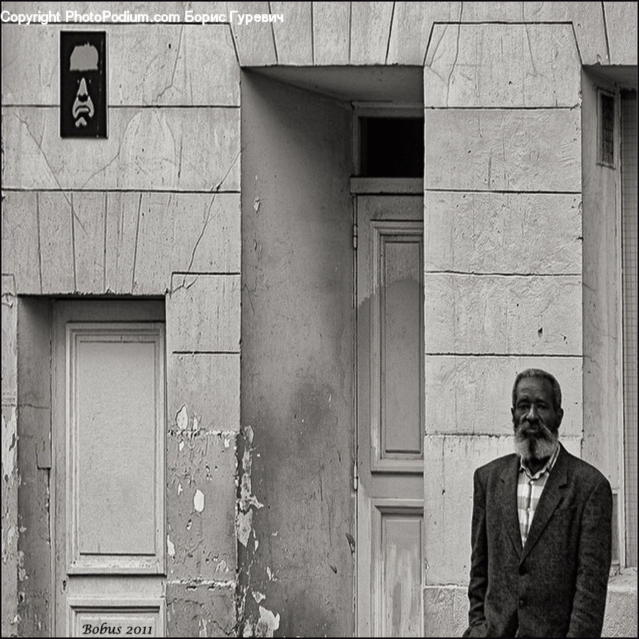 People, Person, Human, Brick, Clothing, Overcoat, Suit
