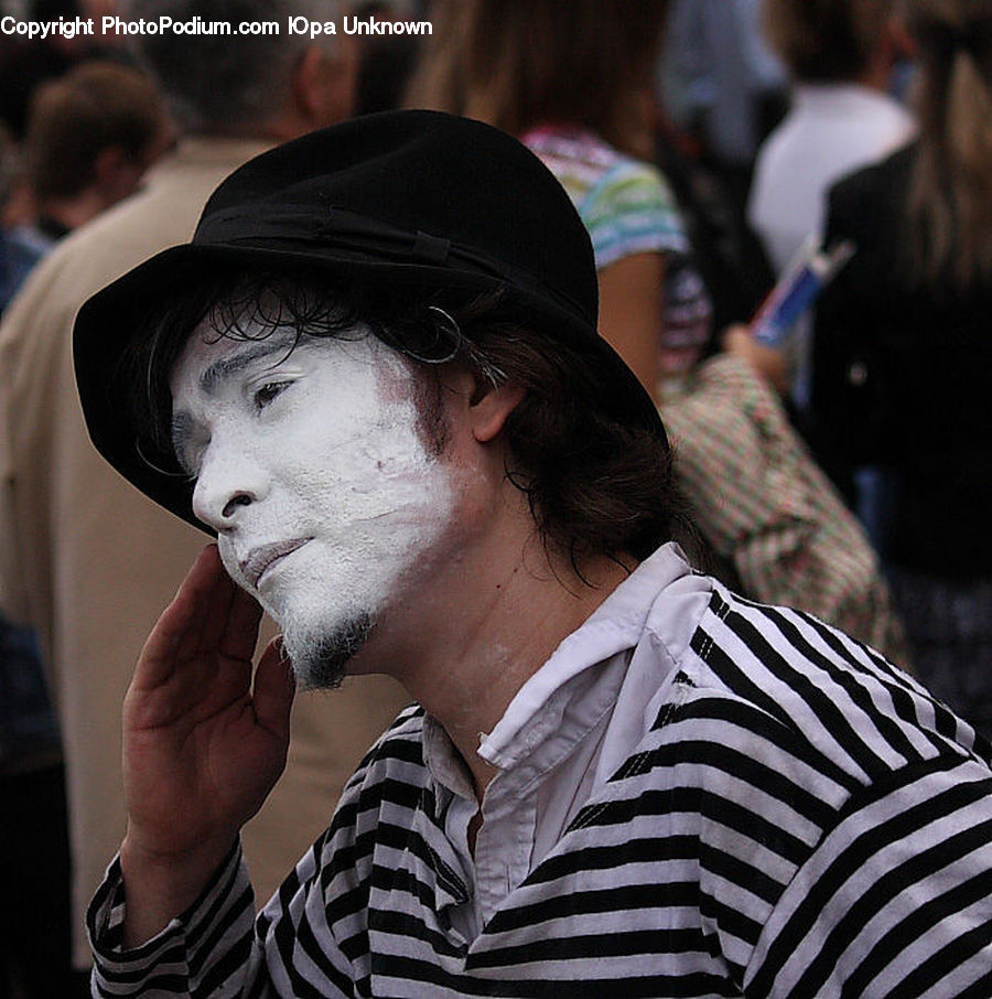People, Person, Human, Clown, Performer, Mime, Face