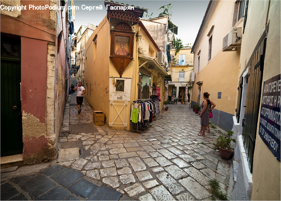 Alley, Alleyway, Road, Street, Town, Cobblestone, Pavement
