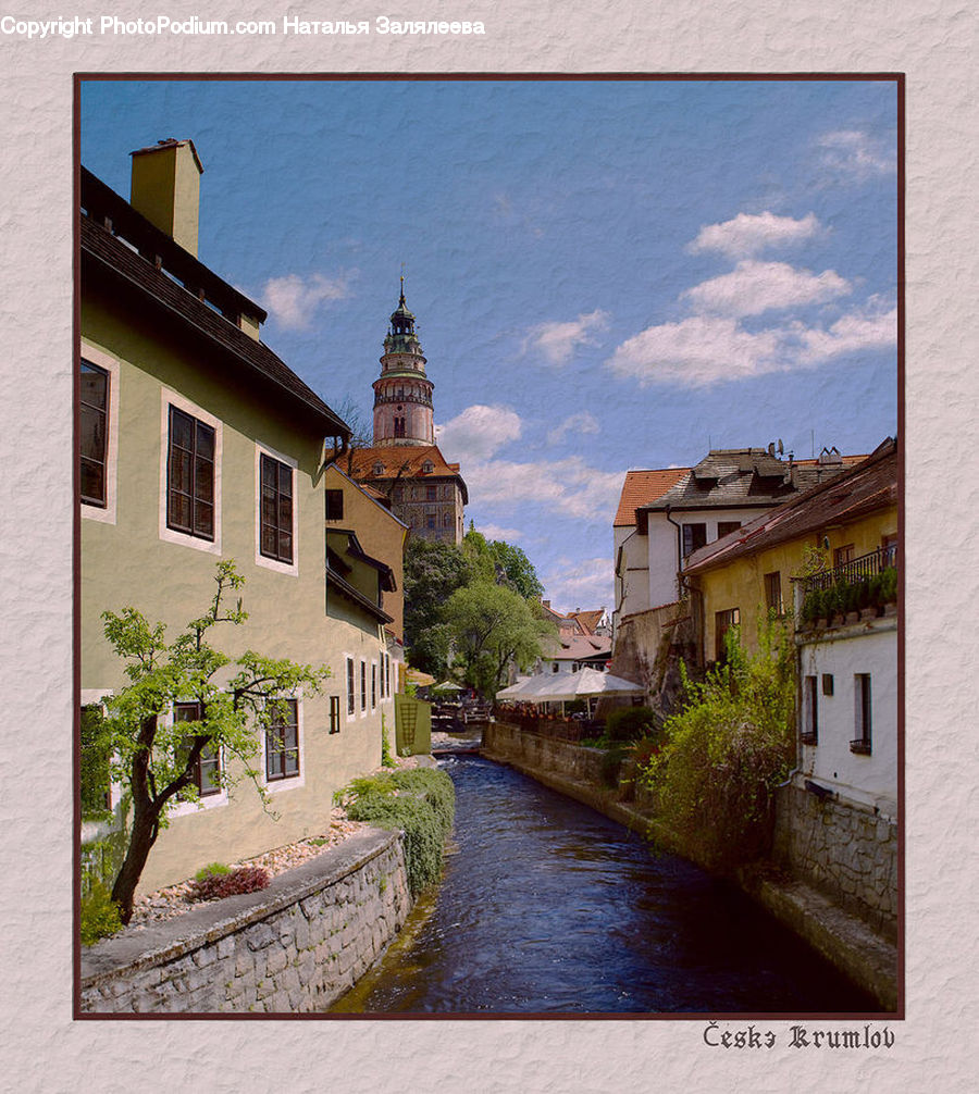 Castle, Ditch, Fort, Moat, Brick, Building, Housing