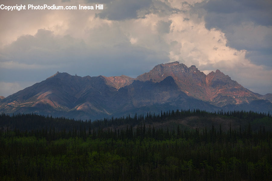 Crest, Mountain, Mountain Range, Outdoors, Peak, Azure Sky, Cloud