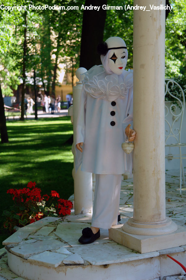 People, Person, Human, Plant, Potted Plant, Column, Pillar