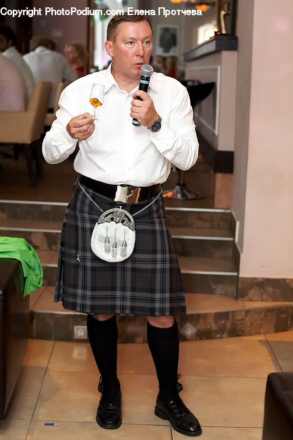 Clothing, Kilt, Skirt, Tartan, People, Person, Human