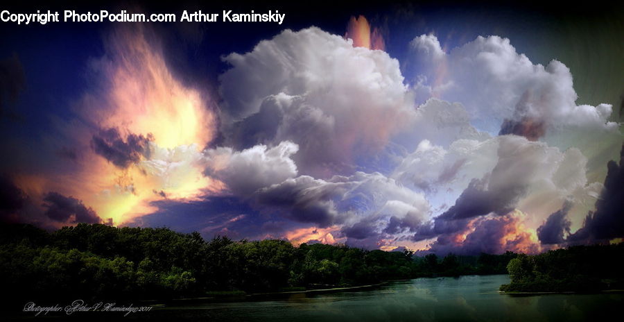 Azure Sky, Cloud, Outdoors, Sky, Cumulus