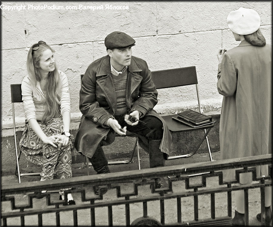 Human, People, Person, Bench, Female, Portrait, Selfie