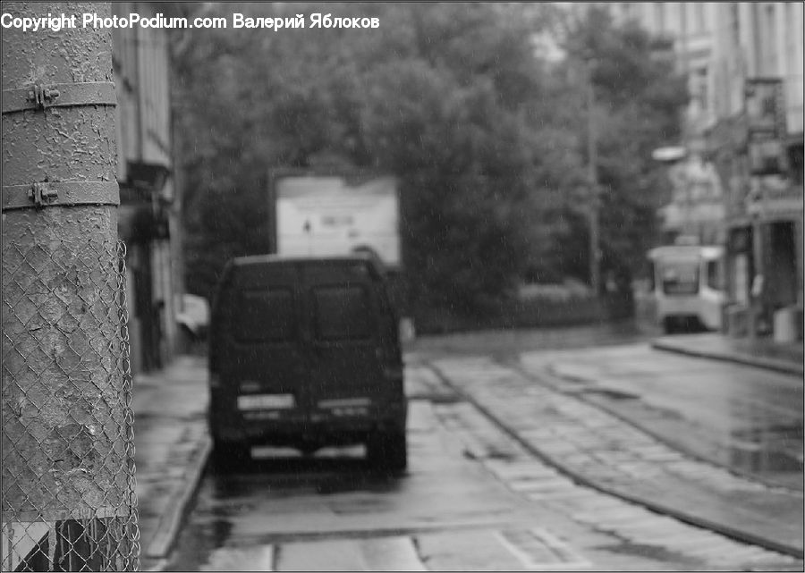 Bus, Vehicle, Streetcar, Tram, Brick, Alley, Alleyway