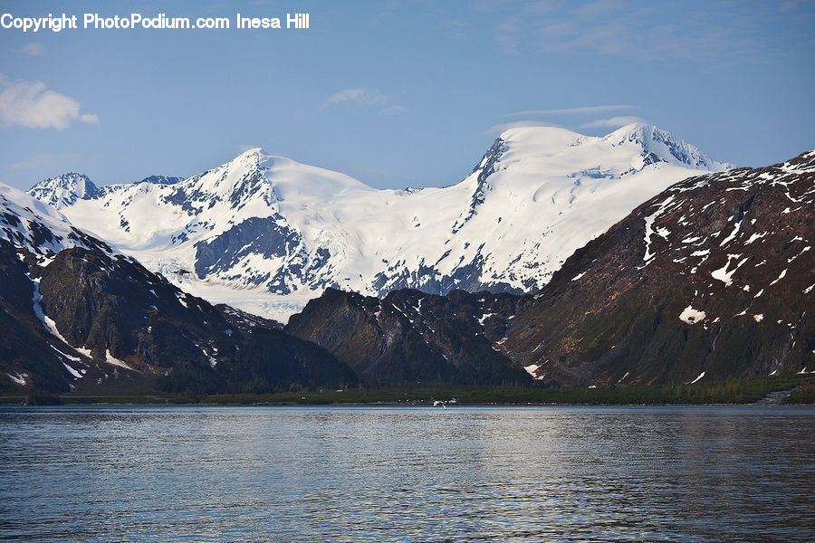 Arctic, Glacier, Ice, Mountain, Outdoors, Snow, Crest