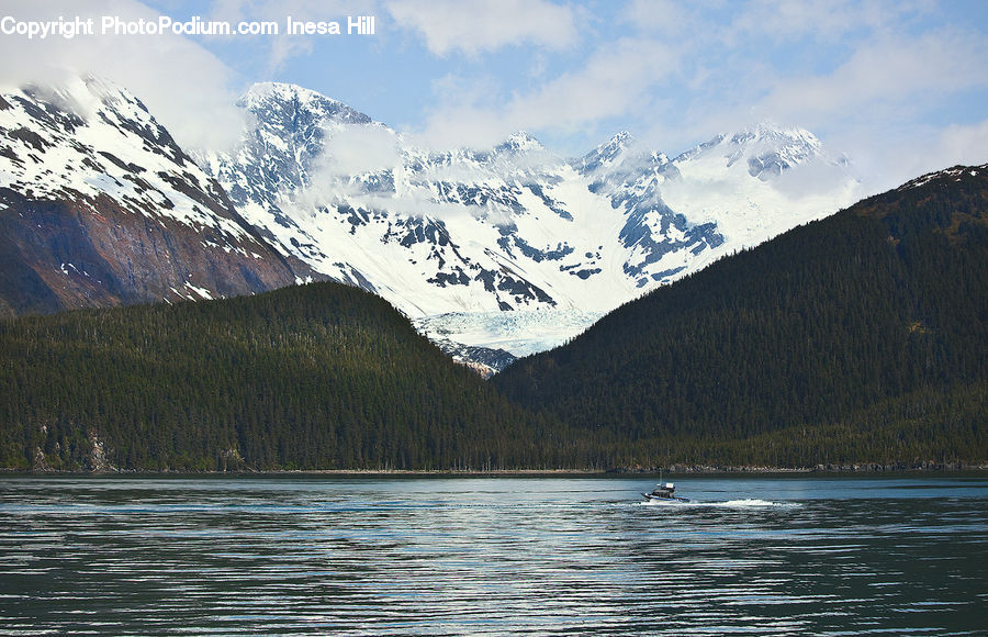 Arctic, Glacier, Ice, Mountain, Outdoors, Snow, Lake