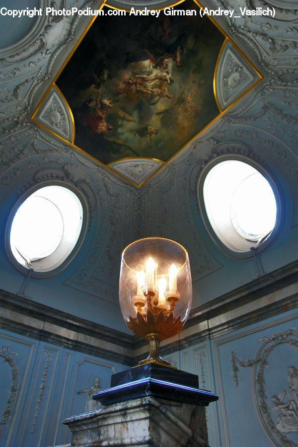 Light Fixture, Architecture, Dome, Art