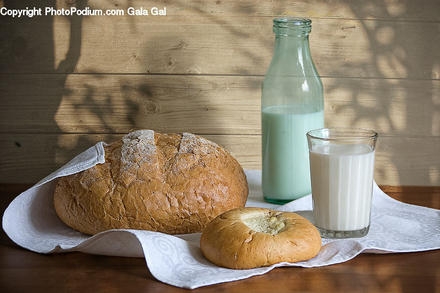 Bread, Croissant, Food, Bun, Cup, Porcelain, Saucer