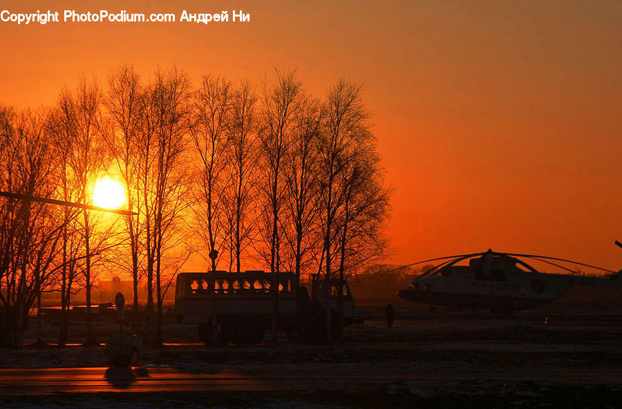 Dawn, Dusk, Red Sky, Sky, Sunrise, Sunset, Outdoors