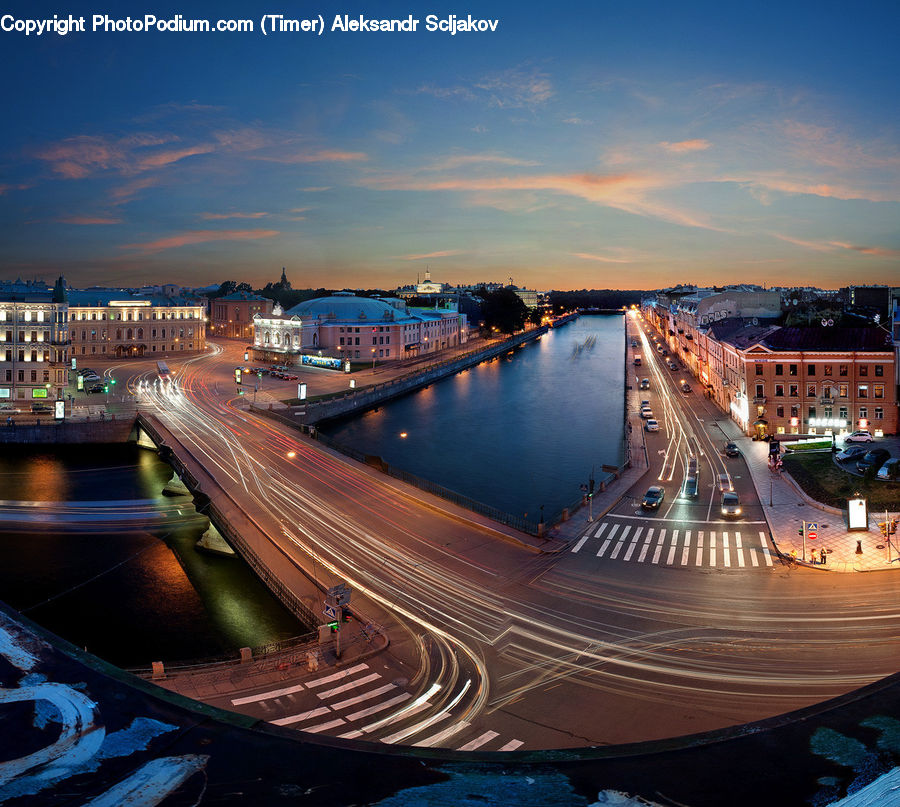 City, Downtown, Freeway, Road, Metropolis, Urban, Dock