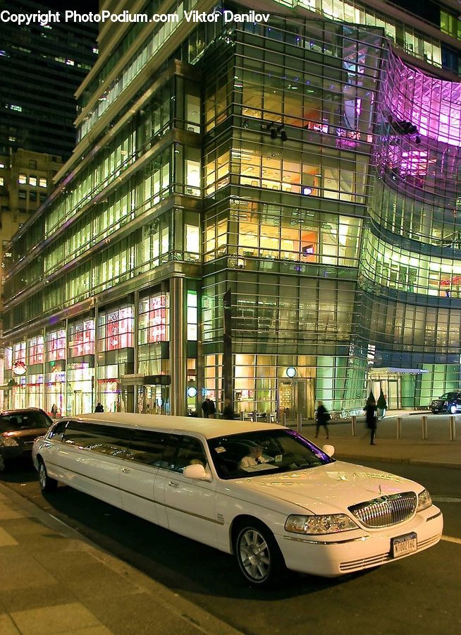 Car, Limo, Vehicle, Automobile, Coupe, Sports Car, Lighting
