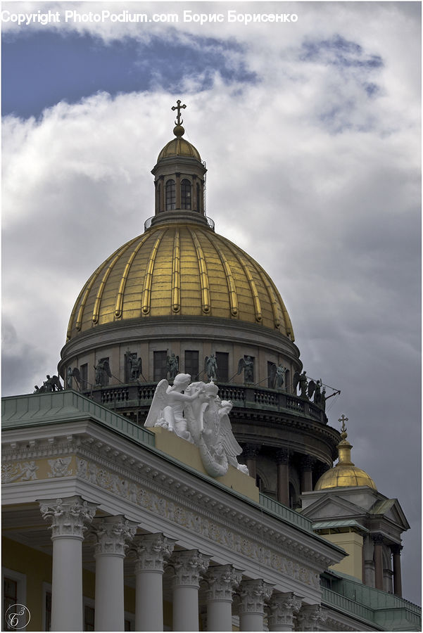 Architecture, Dome, Column, Pillar, Tomb, Art, Sculpture