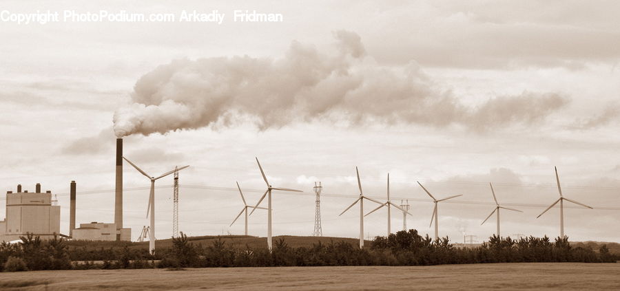 Power Plant, Engine, Machine, Motor, Turbine, Wind Turbine