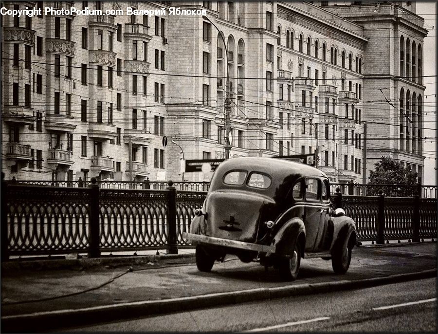Fence, Cable Car, Streetcar, Trolley, Vehicle, Car, Van
