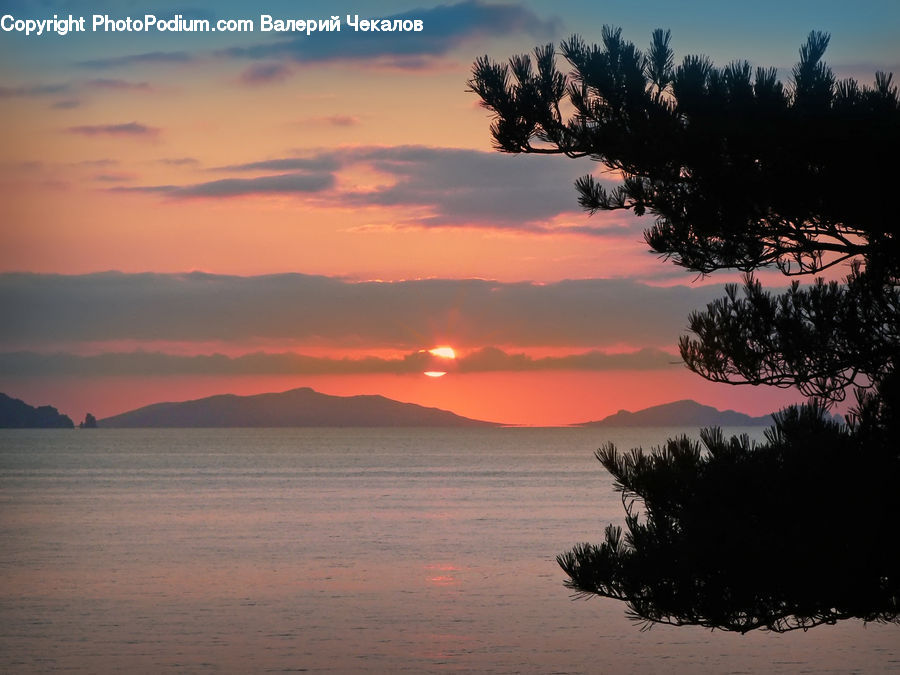 Dawn, Dusk, Red Sky, Sky, Sunrise, Sunset, Outdoors
