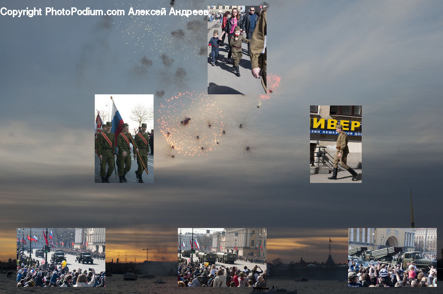 Collage, Poster, Military, Military Uniform, Soldier, Army, Crowd