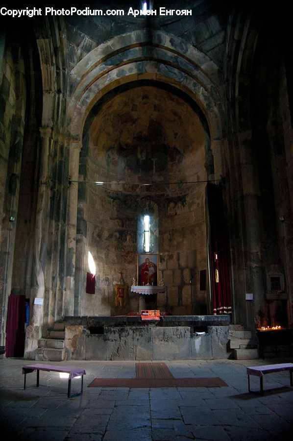 Aisle, Corridor, Chair, Furniture, Architecture, Church, Worship