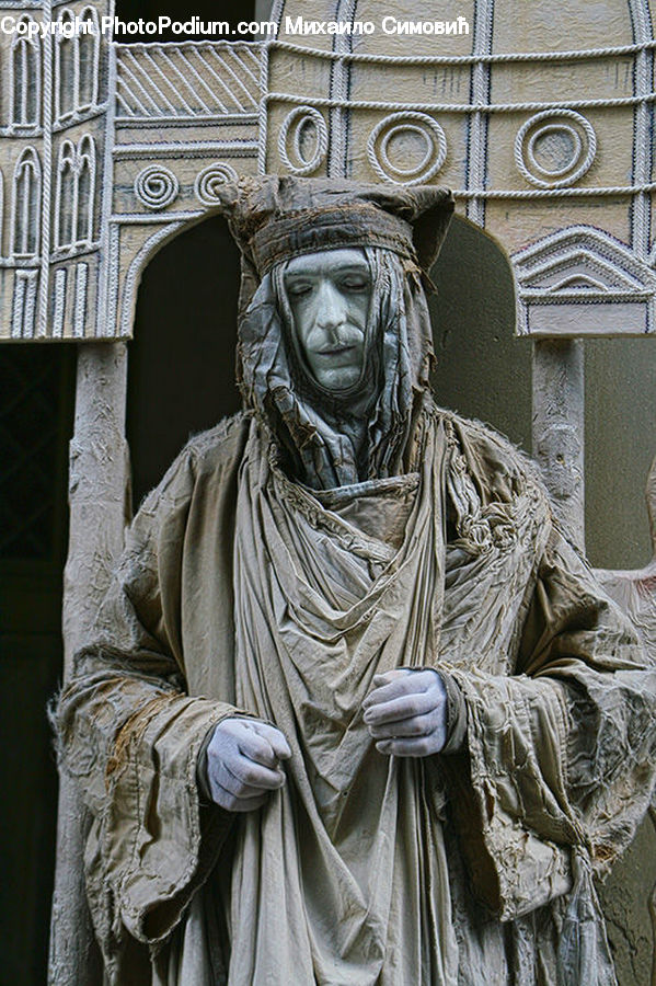 Art, Sculpture, Statue, Gargoyle, Angel, Archangel, Face