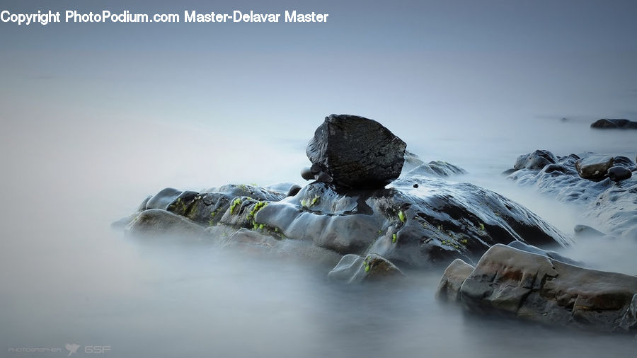 Rock, Water, Coast, Outdoors, Sea, Dawn, Dusk