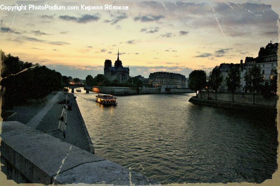 Canal, Outdoors, River, Water, Watercraft, Architecture, Building