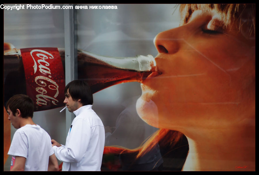 People, Person, Human, Beverage, Coke, Soda, Drink