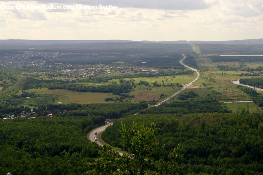 Aerial View, Outdoors, Plateau, Countryside, Hill, Landscape, Nature