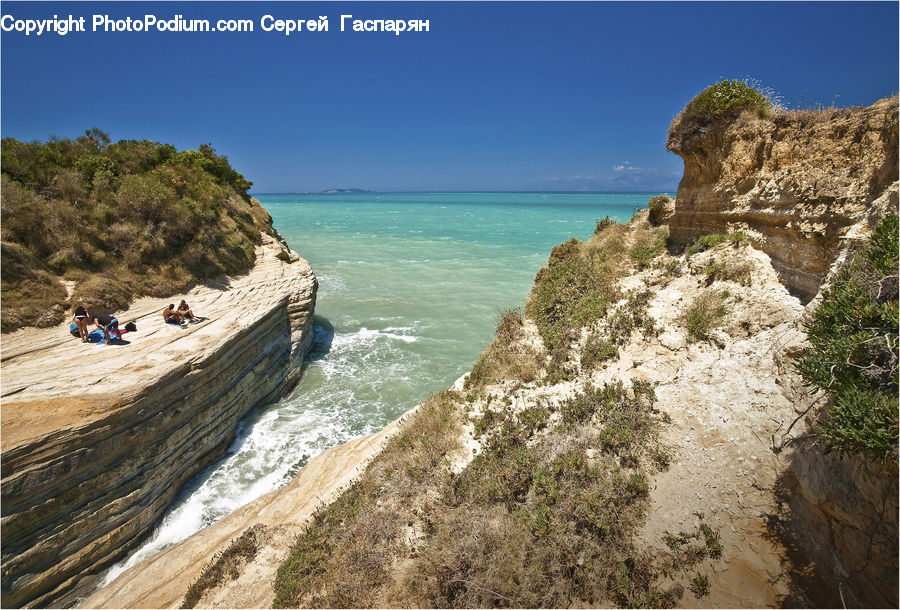 Cliff, Outdoors, Plant, Potted Plant, Soil, Coast, Sea