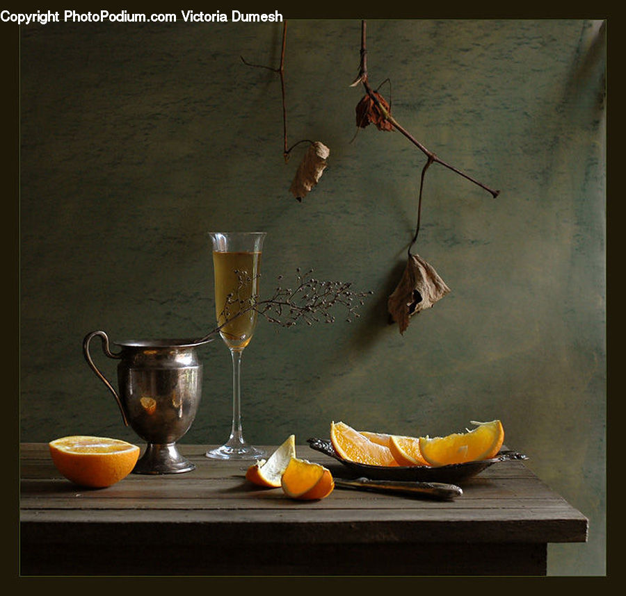 Glass, Goblet, Squash, Vegetable, Citrus Fruit, Fruit, Grapefruit