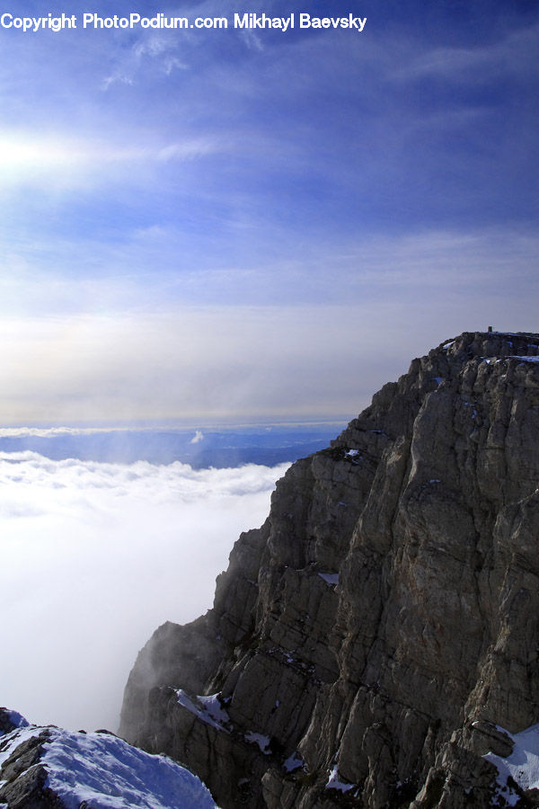 Cliff, Outdoors, Crest, Mountain, Peak, Landscape, Nature