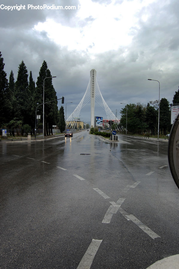 Intersection, Road, Bridge, Asphalt, Tarmac, Freeway, Plant