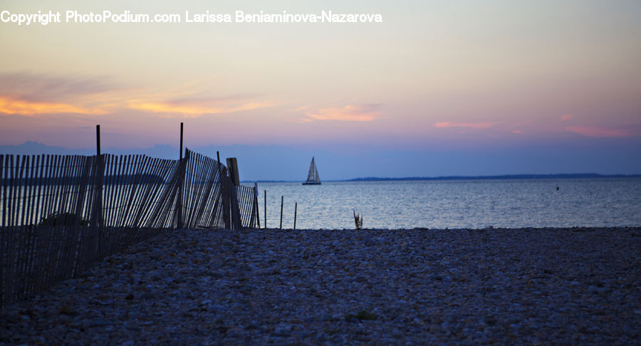 Coast, Outdoors, Sea, Water, Beach, Dawn, Dusk