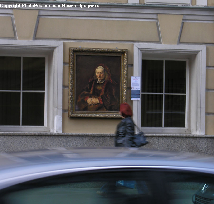 People, Person, Human, Art, Painting, Window, Building